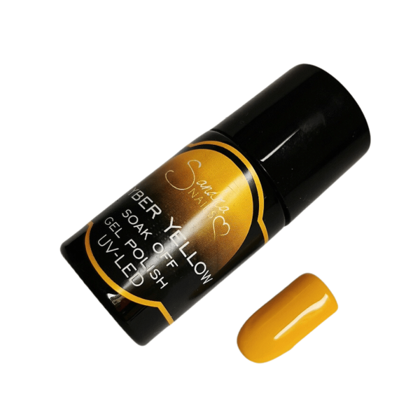 Cyber Yellow soak off gel polish UV/LED Sandra Nails