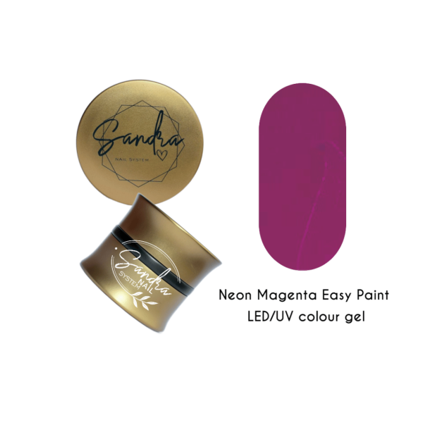 Easy Paint Neon Magenta UV colour gel Sandra Nails
