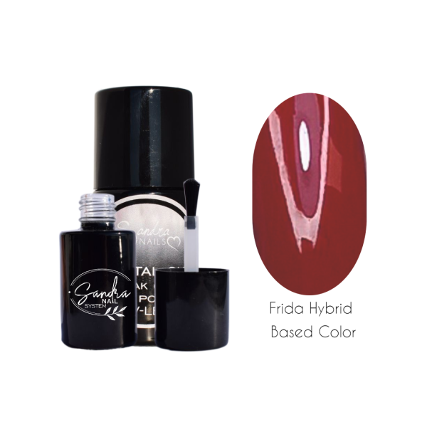 Frida Hybrid Based Color Sandra Nails