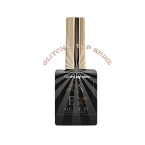 Glitchy top shine Nail Expert