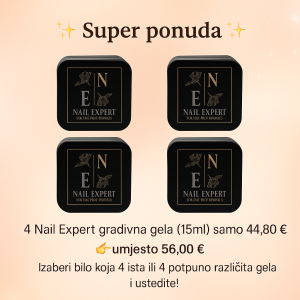 4 Nail Expert gradivna gela od 15ml