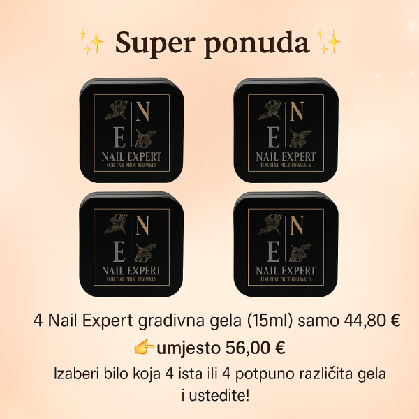4 Nail Expert gradivna gela od 15ml