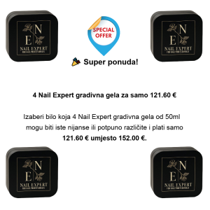 4 Nail Expert gradivna gela od 50ml