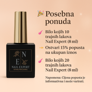 🎉 Posebna ponuda - Bilo kojih 10 ili 20 trajnih lakova Nail Expert od 8 ml