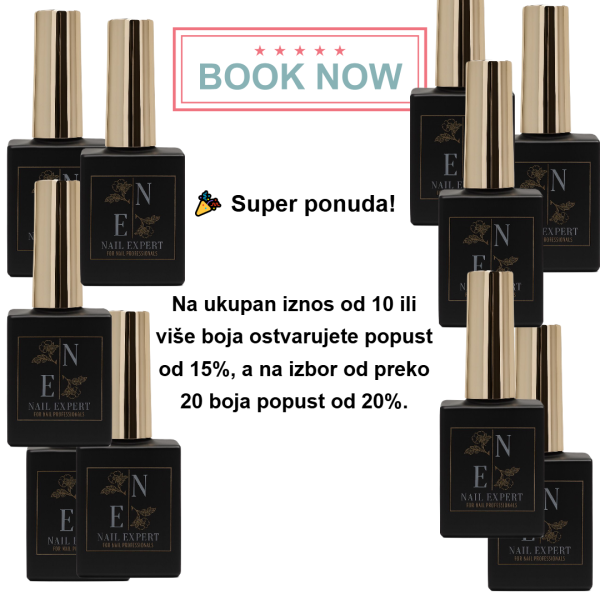 🎉 Posebna ponuda - Bilo kojih 10 ili 20 trajnih lakova Nail Expert od 8 ml